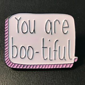 "You are Boo-tiful" Halloween Enamel Pin, Brooch, Backpack Pin